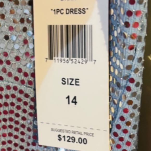 John Meyer JM Studio Dress Sequin Sparkly Party Cocktail Wedding Guest Size 14 - Picture 3 of 9